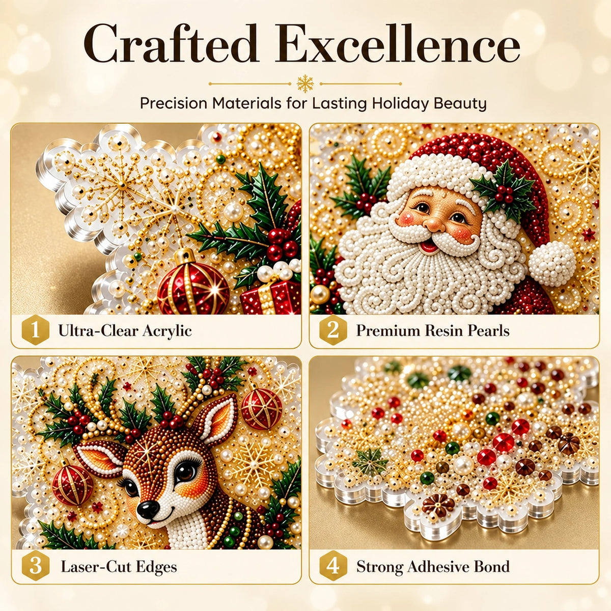 🔥LAST DAY SALE! 50% OFF!🔥DIY Diamond Ornament Set | Festive Craft Fun🎄