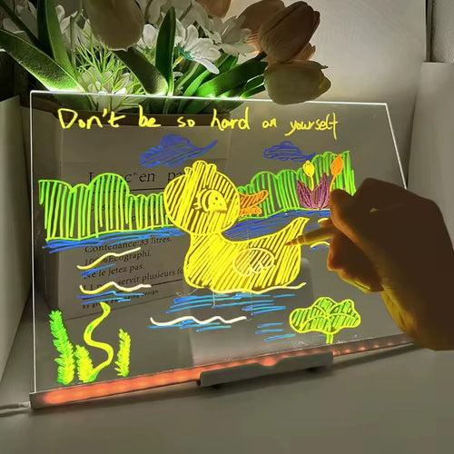 🔥LAST DAY SALE! 50% OFF!🔥LED Light-Up Drawing Board for Kids – Screen-Free Creative Fun