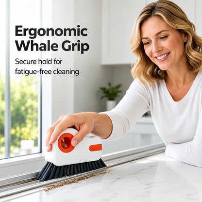 🔥LIMITED-TIME OFFER! BUY 1 GET 1 FREE EACH $9.99!🔥🧹 2-in-1 Window Groove Cleaning Brush with Built-in Scraper