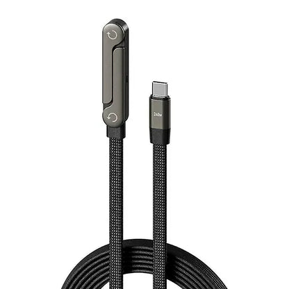 🔥LAST DAY SALE! 50% OFF!🔥Charge & Watch Hands-Free — Fast Charging Cable with Foldable Phone Stand