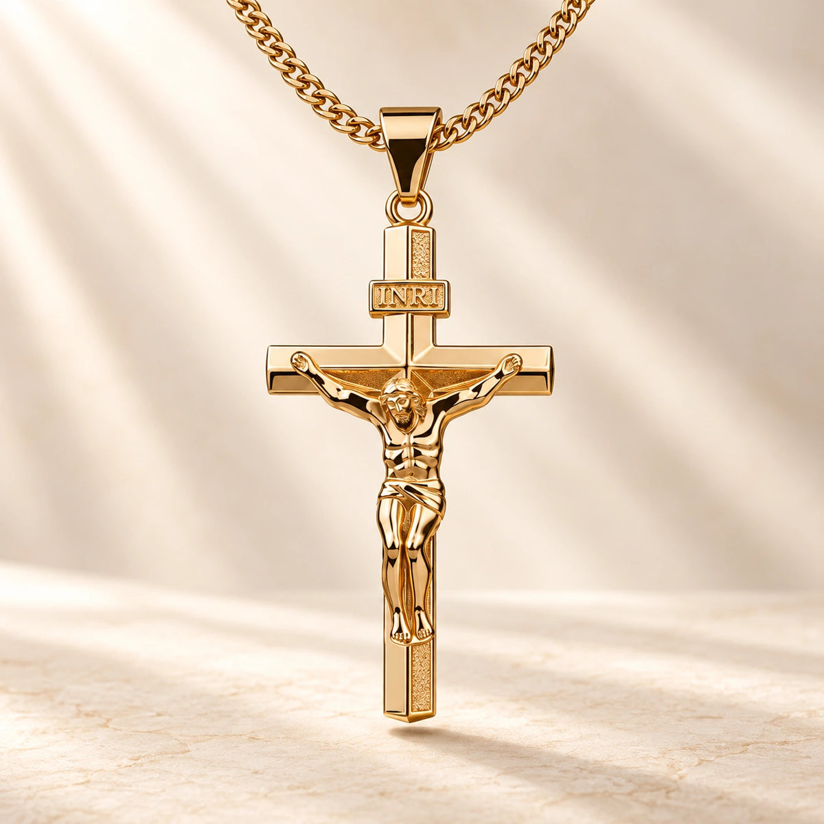 🔥🔥LAST DAY SALE! 60% OFF!🔥🔥Faith Close to Your Heart — Gold-Tone Stainless Steel Cross Necklace