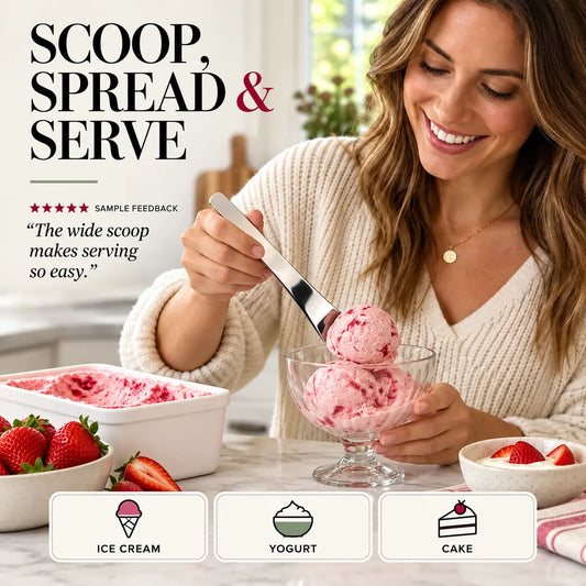 🔥LAST DAY SALE! 53% OFF!🔥Stainless Steel Ice Cream & Dessert Spoon