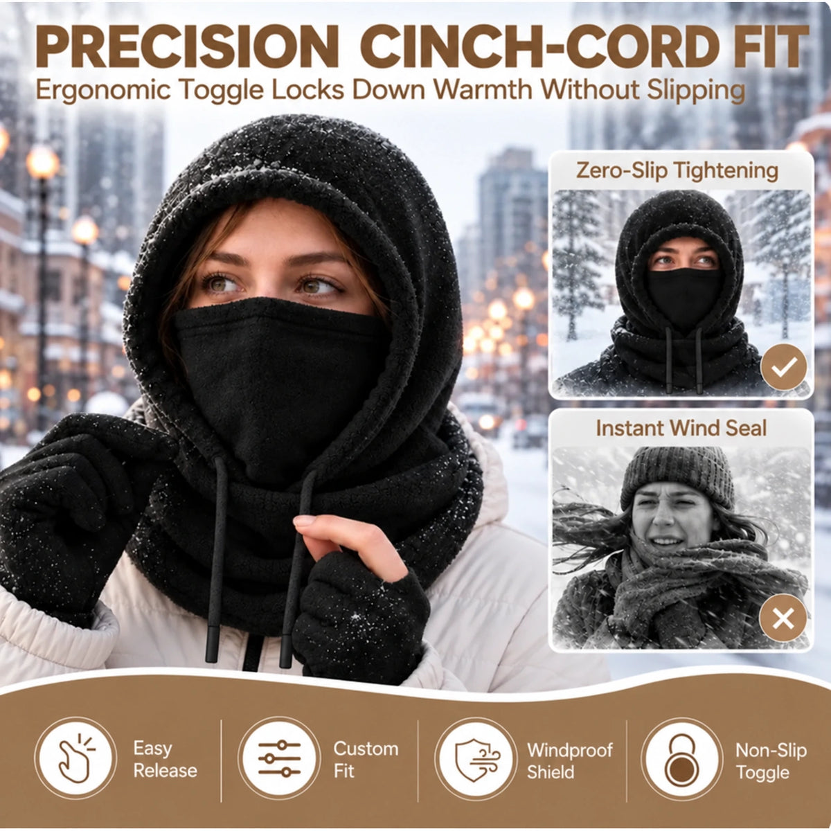 🔥Last Day! 50% Off!🔥Thermal Fleece Balaclava–Stay Warm, Keep the Cold Out
