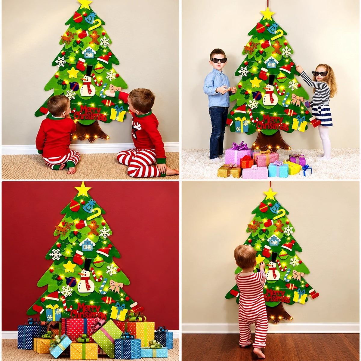 🔥Last Day Sale! 59% Off!🎄 DIY Felt Christmas Tree – Bring Christmas Magic to Playtime ✨