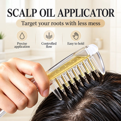 🔥Last Day! 50% Off!🔥2-in-1 Scalp Oil Applicator & Massage Comb