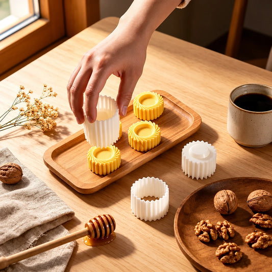 🔥LAST DAY SALE! 50% OFF!🔥Easy-Press Silicone Pastry & Cookie Molds – 2 Designs, Easy Release