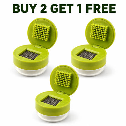 🔥LIMITED-TIME OFFER! BUY 2 GET 1 FREE EACH $9.99!🔥One-Press Garlic Mincer – Fresh, Evenly Minced Garlic Without the Mess