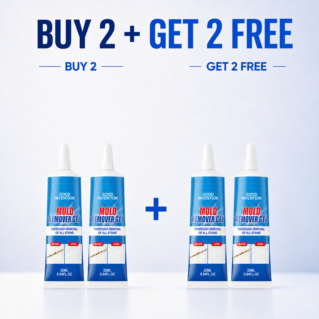 🔥 LIMITED-TIME OFFER! BUY 1 GET 1 FREE EACH $9.99!🔥Mold Remover Gel – Deep-Clean Tile, Grout & Caulk Without Scrubbing