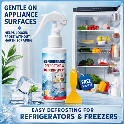 🔥LAST DAY SALE! 50% OFF!🔥Fast-Acting Refrigerator & Freezer De-Icing Spray – Effortless Frost Removal