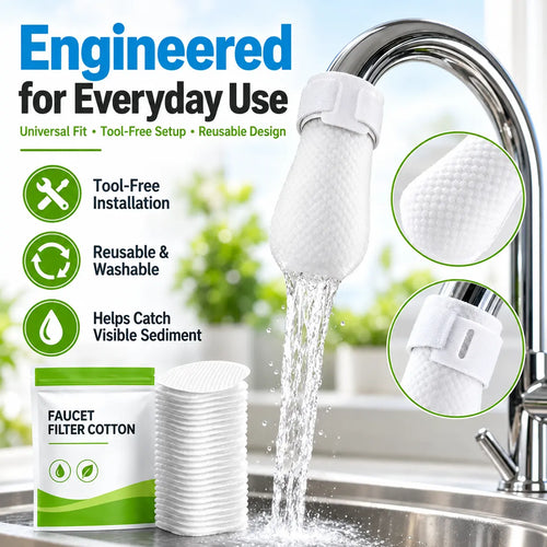 🔥LIMITED-TIME OFFER! BUY 1 GET 1 FREE EACH $9.99!🔥Say Goodbye to Dirty Faucet Water – Easy-Fit Filter Bags