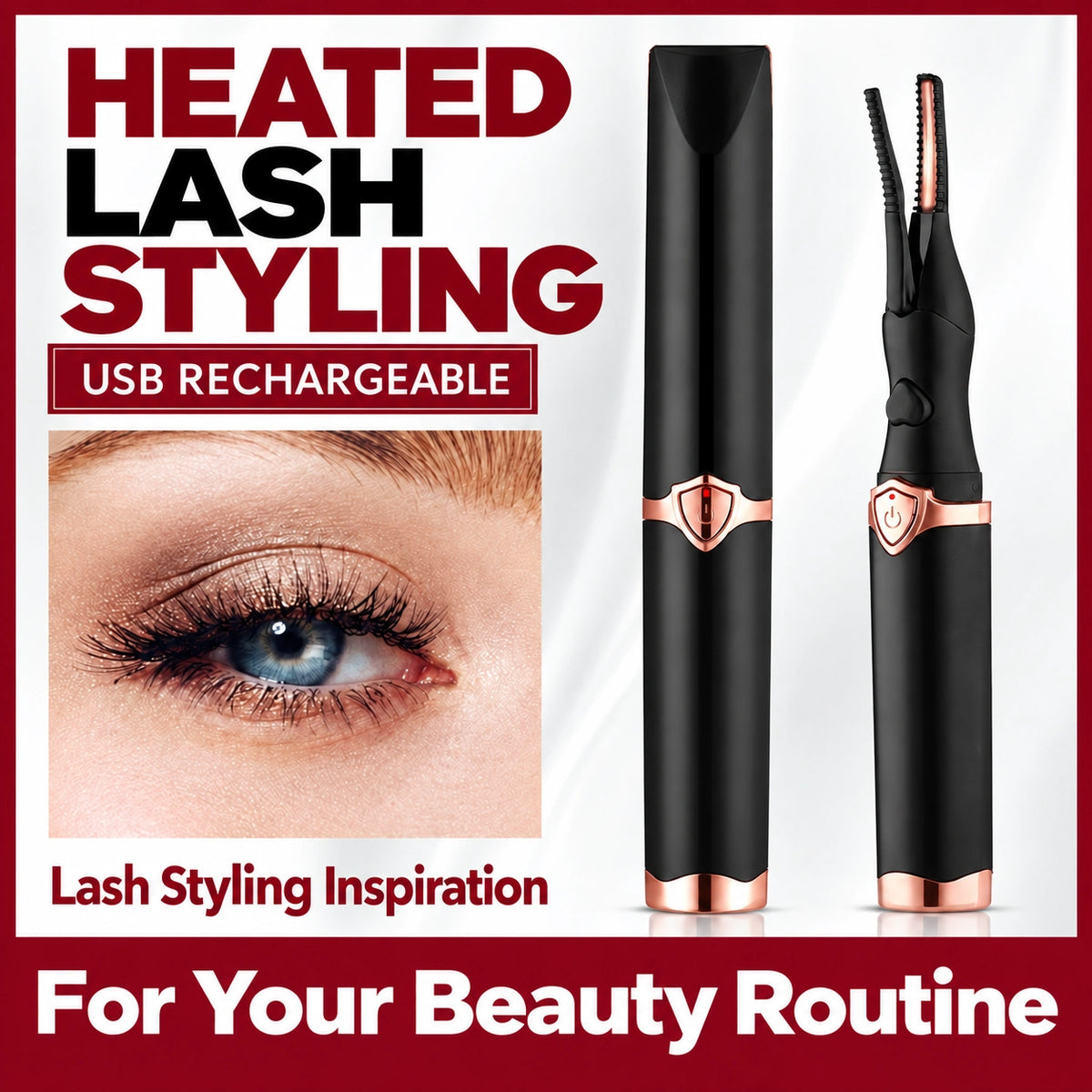 🔥 LIMITED-TIME 59% OFF! 💫 Heated Eyelash Curler – Long Lasting, Natural Lift, Gentle Use ✨