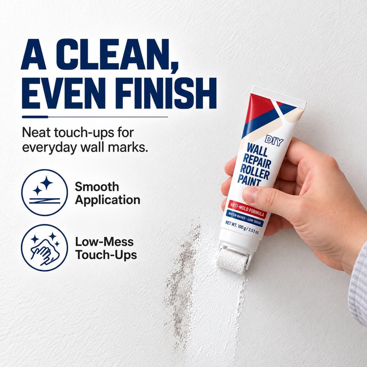 🔥LAST DAY SALE! 50% OFF!🔥Roll-On Wall Touch-Up Paint