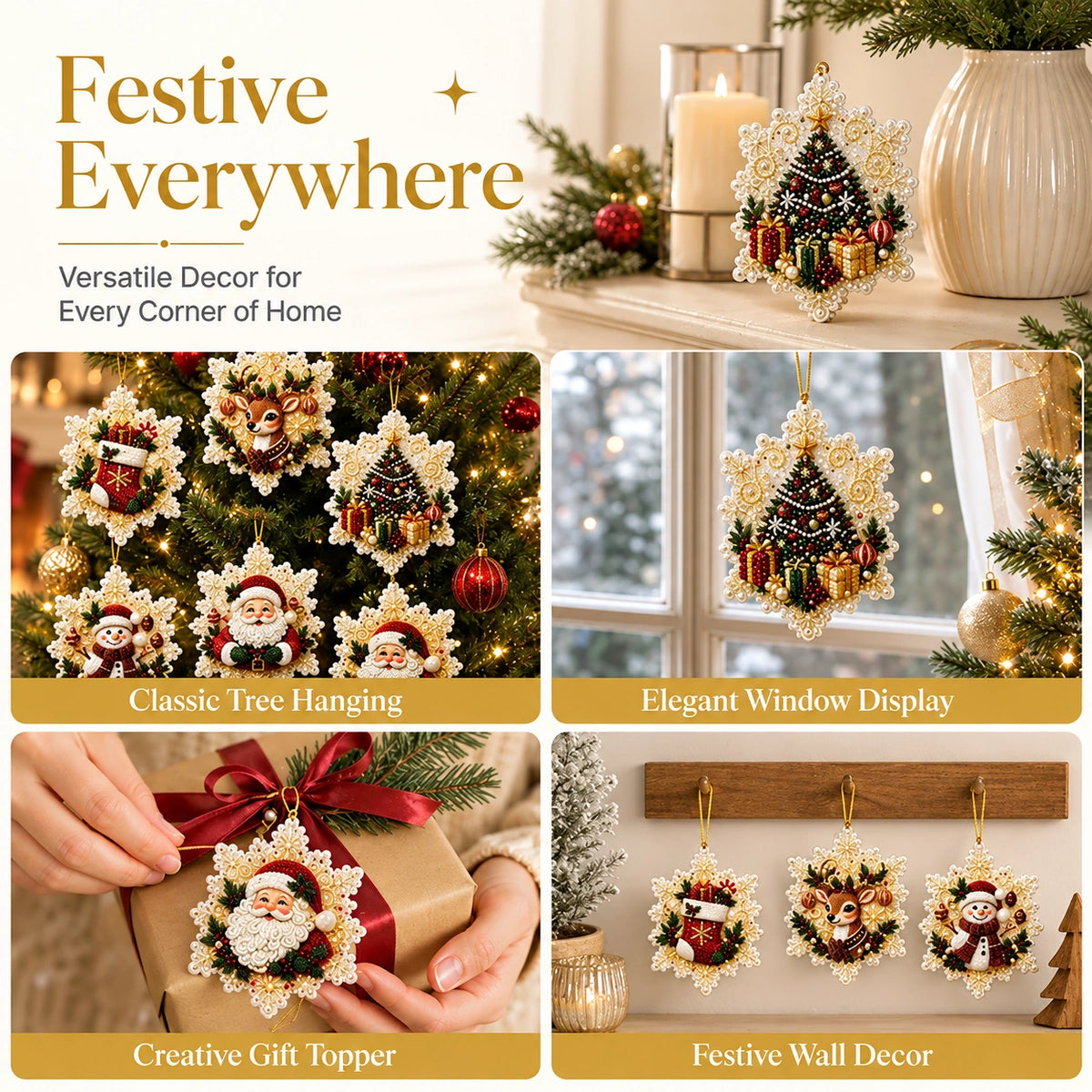 🔥LAST DAY SALE! 50% OFF!🔥DIY Diamond Ornament Set | Festive Craft Fun🎄