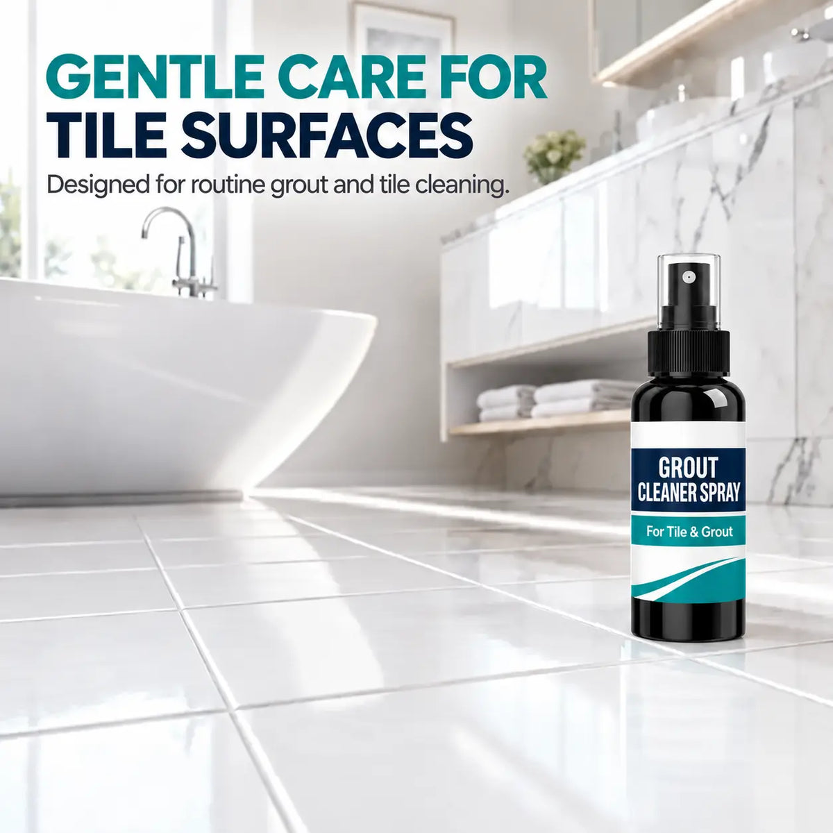 🔥LAST DAY SALE! 50% OFF!🔥Grout Stain & Mold Remover Spray – Deep-Clean Tile Lines with Less Scrubbing