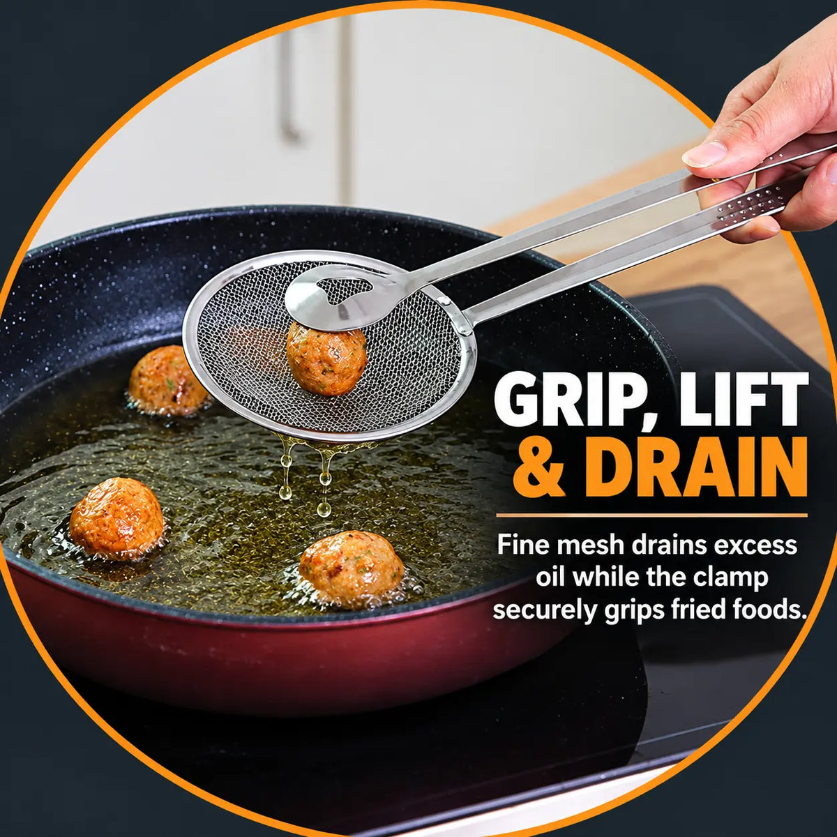 🔥BUY 1 GET 1 FREE · ONLY $9.99 EACH🔥2-in-1 Stainless Steel Strainer Tongs – Grip, Lift & Drain with Ease