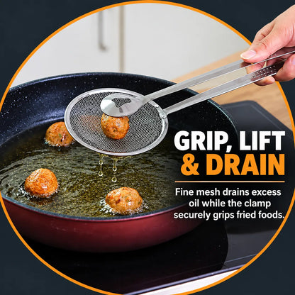 🔥BUY 1 GET 1 FREE · ONLY $9.99 EACH🔥2-in-1 Stainless Steel Strainer Tongs – Grip, Lift & Drain with Ease