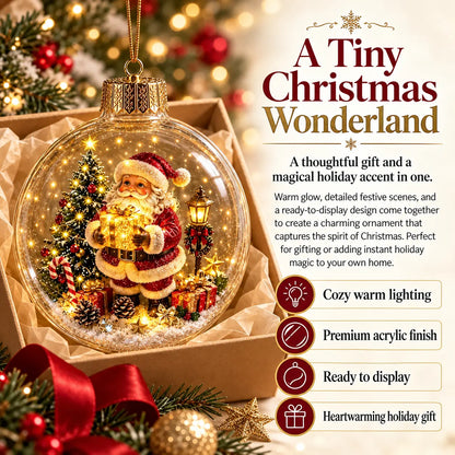 🎅 Take the magic of Christmas home with this glowing miniature three-dimensional model!🎄✨