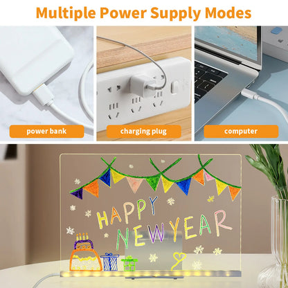 🔥LAST DAY SALE! 50% OFF!🔥LED Light-Up Drawing Board for Kids – Screen-Free Creative Fun