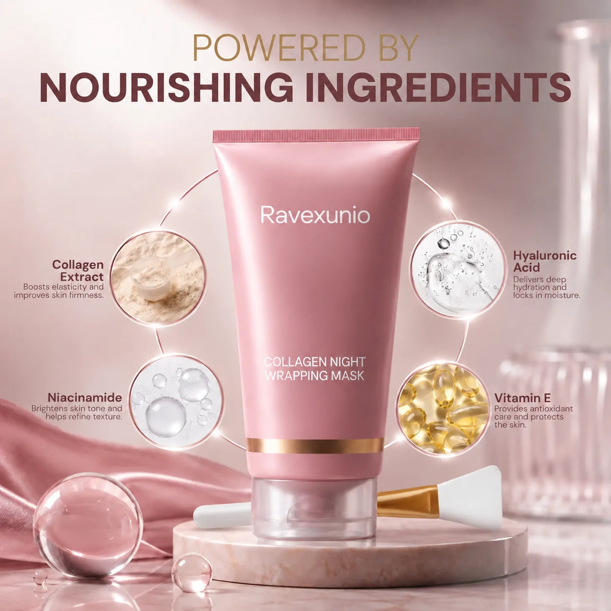 🔥LAST DAY SALE! 50% OFF!🔥Collagen Night Wrapping Mask – Wake Up to Plump, Hydrated, Glass-Like Skin