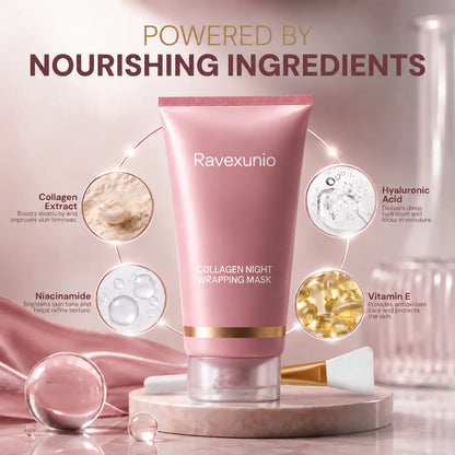 🔥LAST DAY SALE! 50% OFF!🔥Collagen Night Wrapping Mask – Wake Up to Plump, Hydrated, Glass-Like Skin