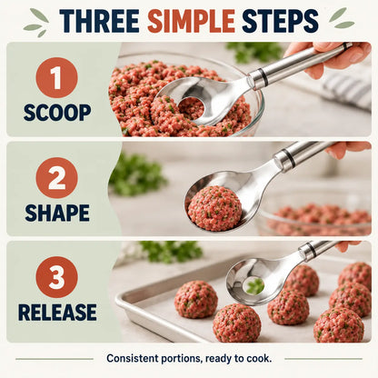 🔥 LIMITED-TIME OFFER! BUY 1 GET 1 FREE EACH $7.99!🔥🔥 Make Perfect Meatballs in Seconds – No Mess, No Sticky Hands!