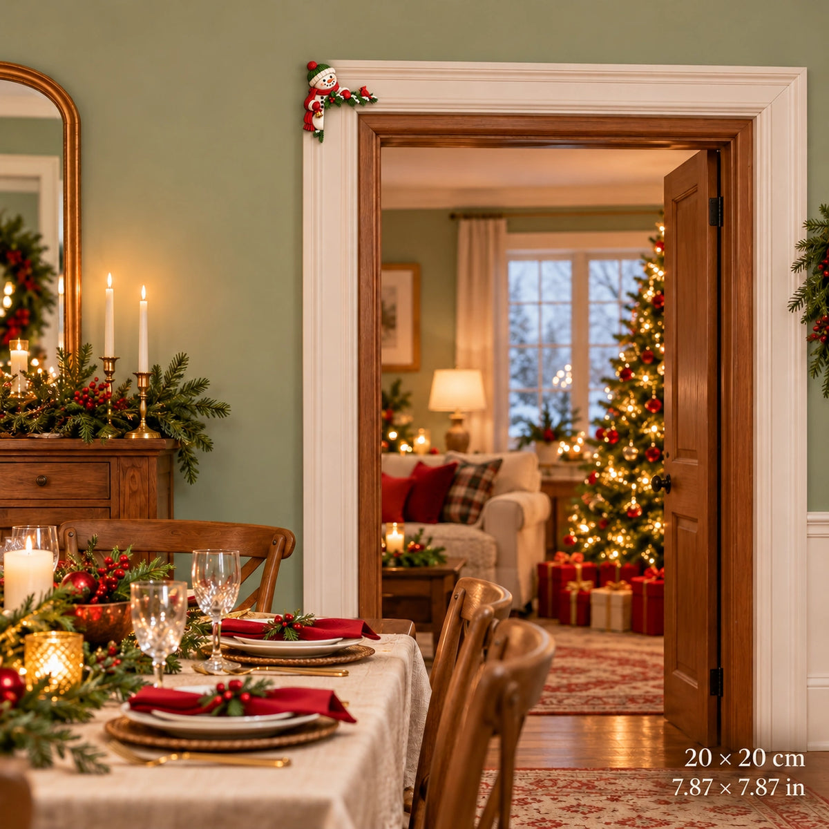 🔥50% OFF🎄Christmas Door Corner Decor – Bring Holiday Cheer to Every Doorway✨