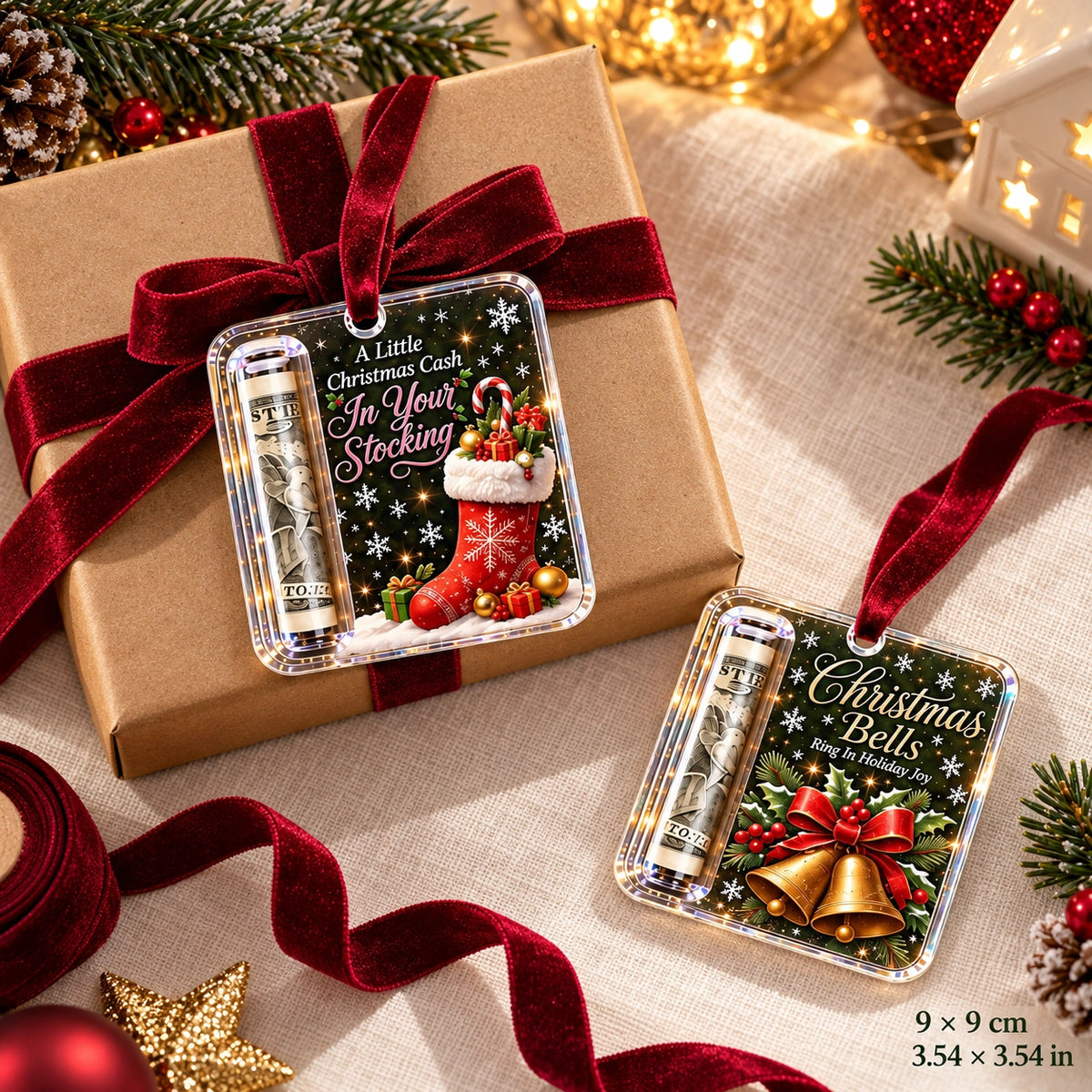 🔥50% OFF🎄Christmas Cash Gift Ornament – Turn Money into a Merry Surprise 🎁