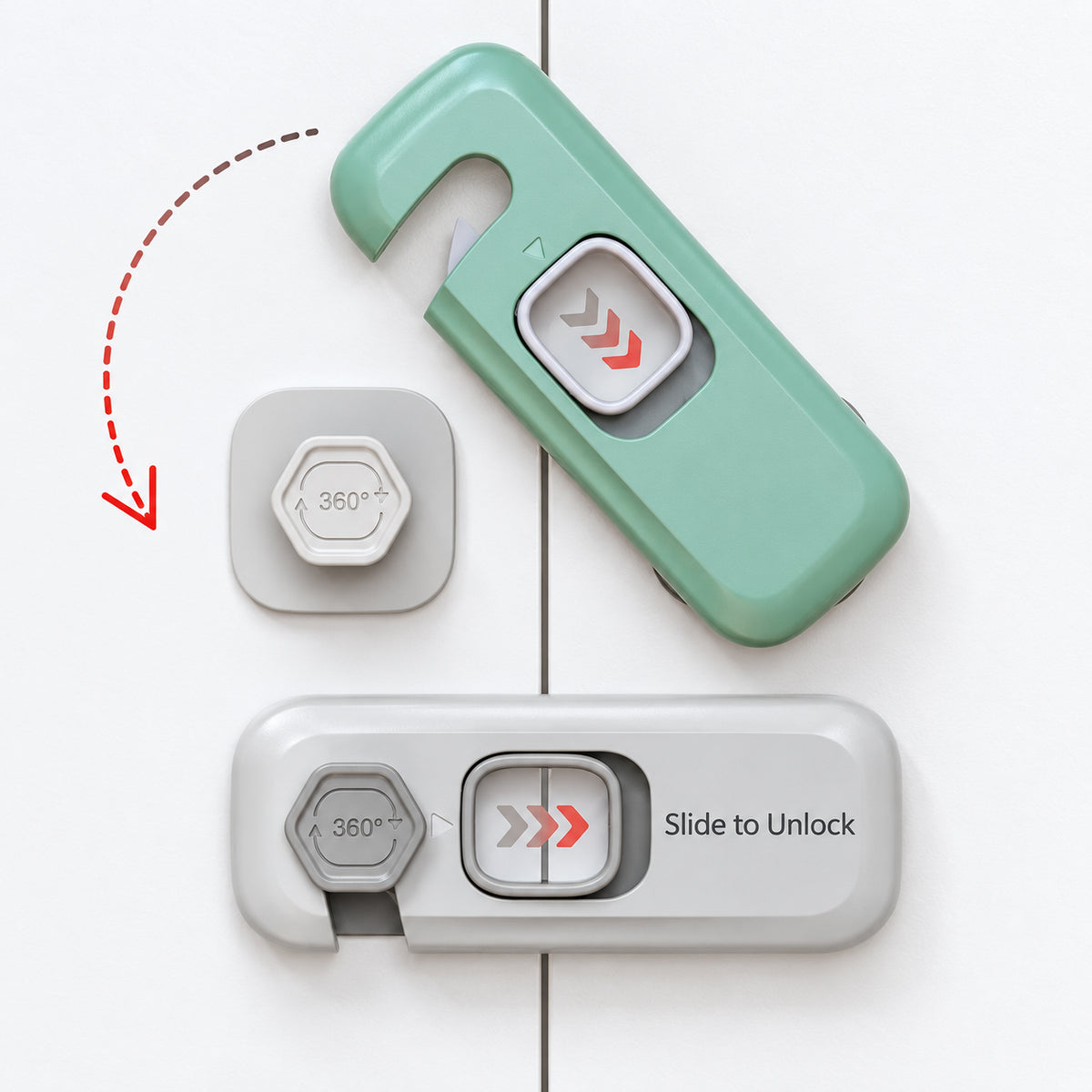 🔥LAST DAY SALE! 50% OFF!🔥Child Safety Locks — Help Keep Little Hands Out of Fridges & Cabinets