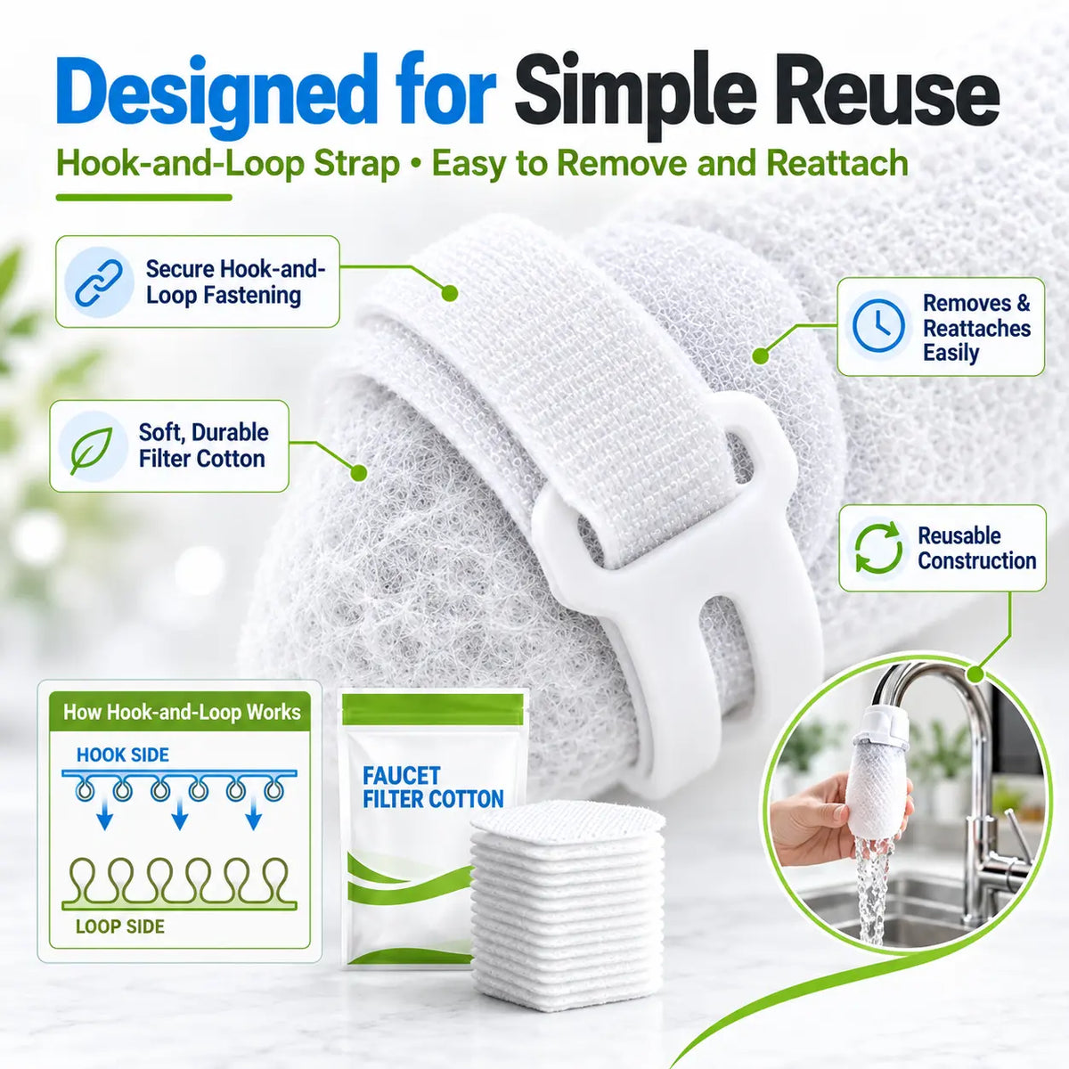 🔥LIMITED-TIME OFFER! BUY 1 GET 1 FREE EACH $9.99!🔥Say Goodbye to Dirty Faucet Water – Easy-Fit Filter Bags