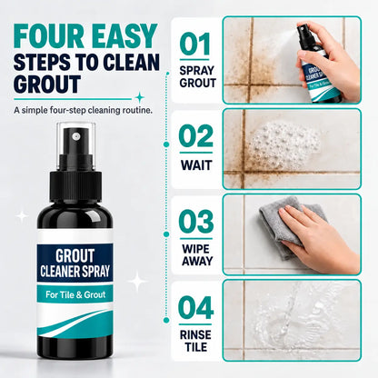 🔥LAST DAY SALE! 50% OFF!🔥Grout Stain & Mold Remover Spray – Deep-Clean Tile Lines with Less Scrubbing