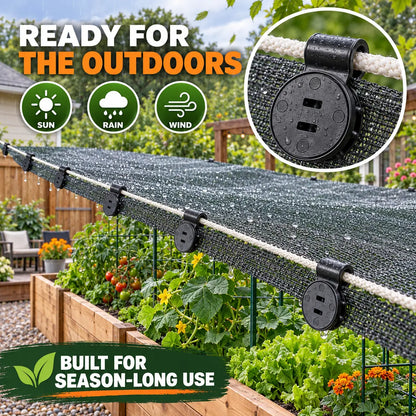 🔥LIMITED-TIME OFFER! BUY 1 GET 1 FREE EACH $0.22!🔥Heavy-Duty Shade Cloth Clips That Lock in Seconds