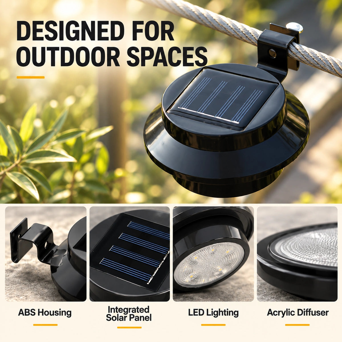 🔥LAST DAY 59% OFF🔥Solar Outdoor Lights – No Wiring, No Electricity Costs, A Welcoming Glow🌞