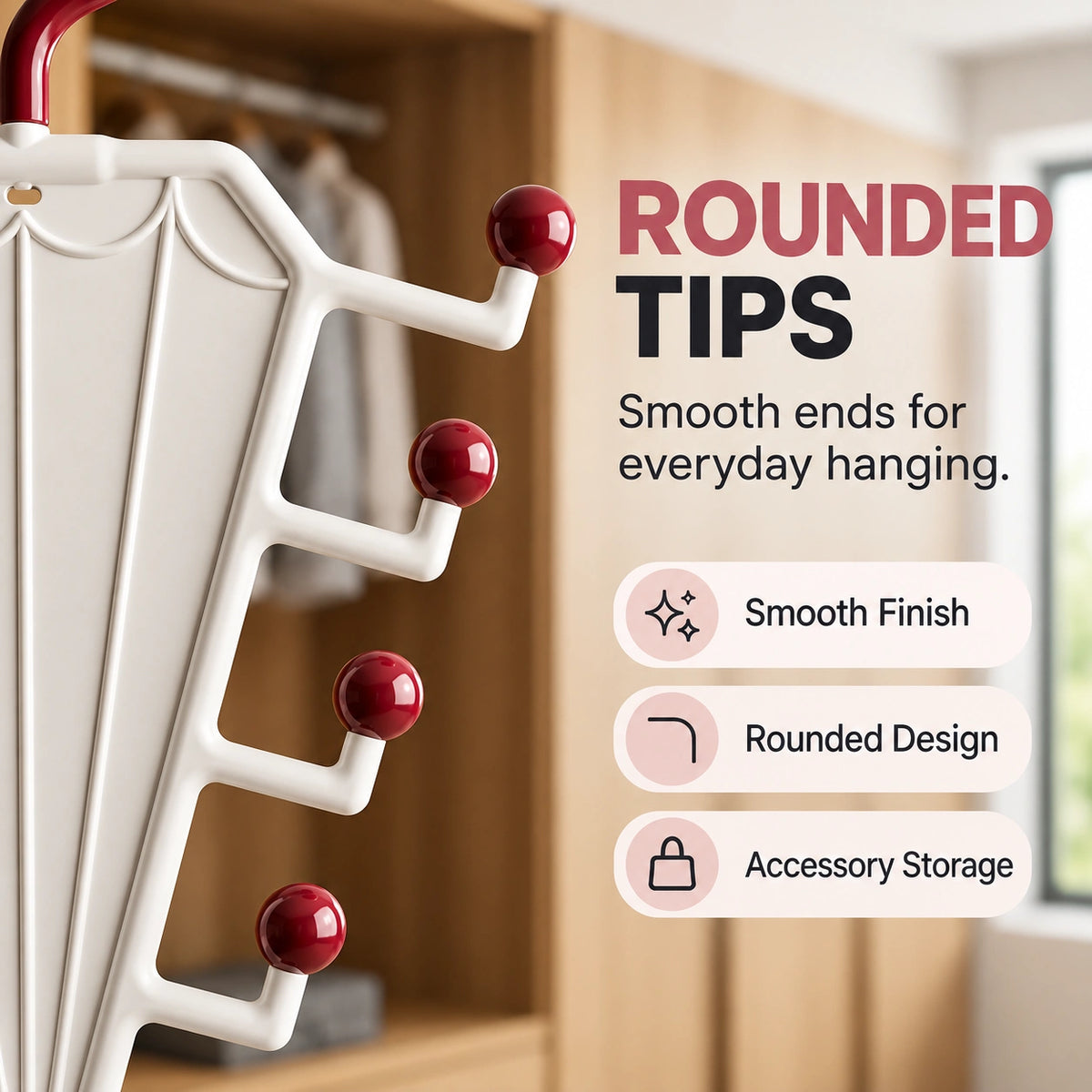 🔥LAST DAY 59% OFF🔥V-Shaped Closet Organizer – Less Clutter, More Hanging Space