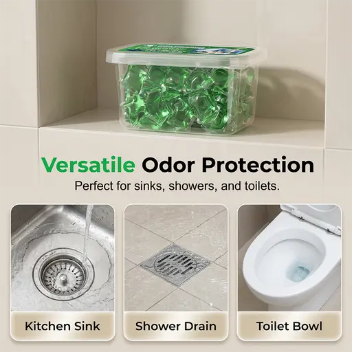 🔥BUY 1 GET 1 FREE · $13.99 EACH🔥Bio-Enzyme Drain Odor Eliminator Pods – Fast-Acting Sink & Pipe Freshener