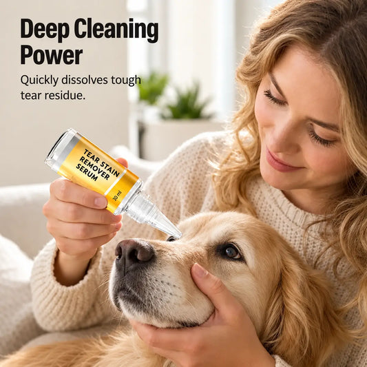 🔥LAST DAY SALE! 50% OFF!🔥Pet Tear Stain Remover – Gentle Cleansing Serum for Dogs & Cats
