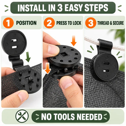 🔥LIMITED-TIME OFFER! BUY 1 GET 1 FREE EACH $0.22!🔥Heavy-Duty Shade Cloth Clips That Lock in Seconds