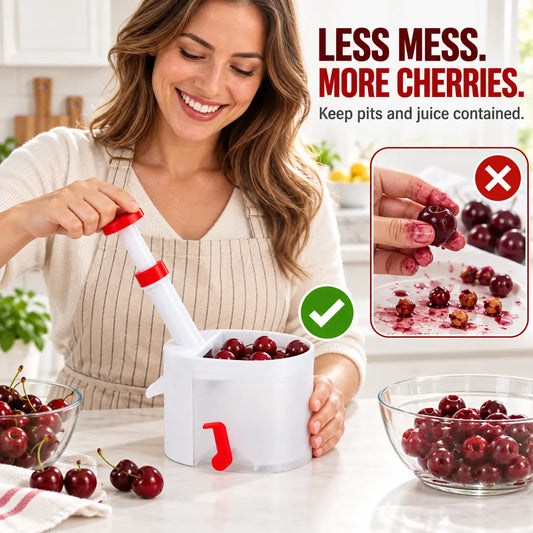 🔥LAST DAY SALE! 50% OFF!🔥One-Press Cherry Pitter – Fast, Clean & Mess-Free