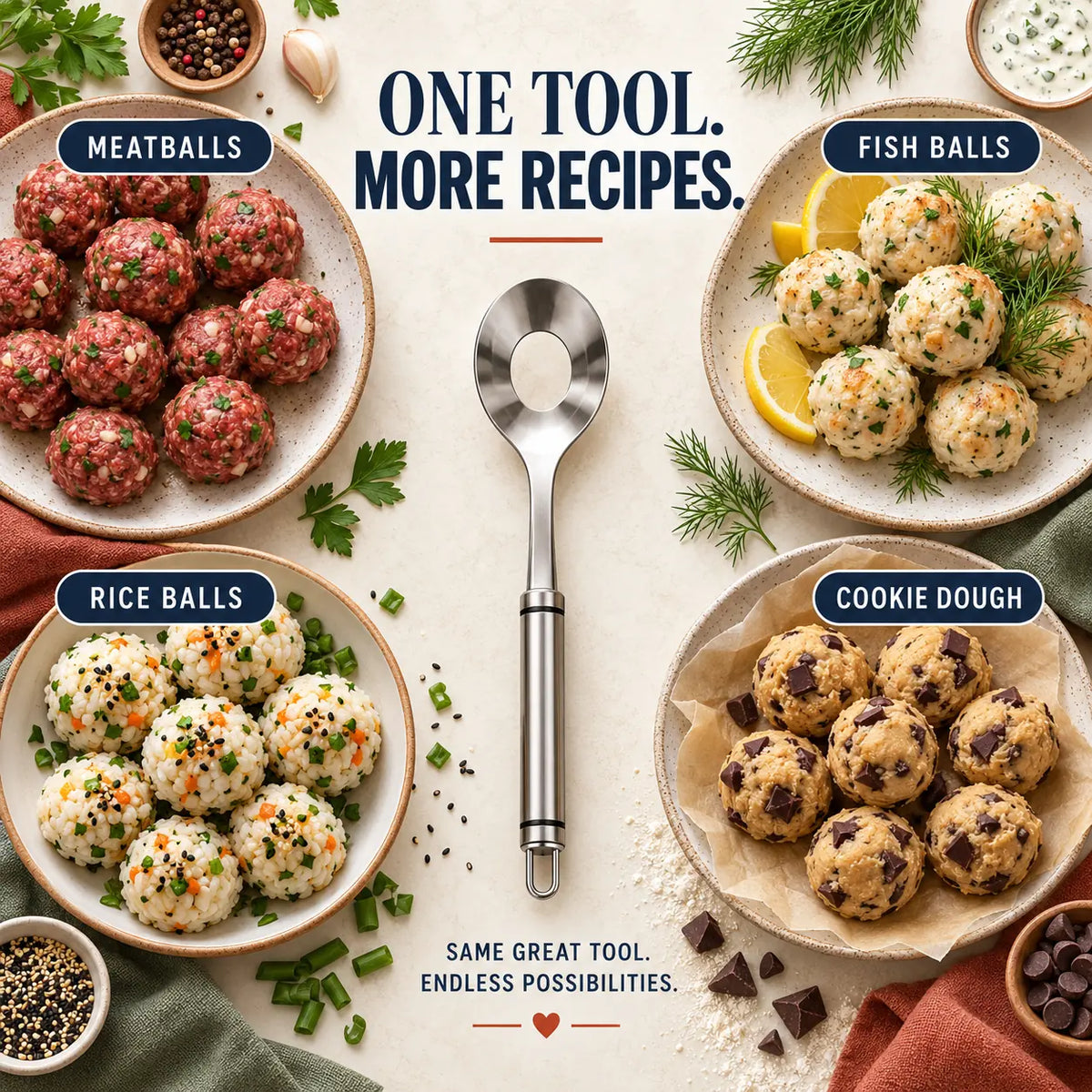 🔥 LIMITED-TIME OFFER! BUY 1 GET 1 FREE EACH $7.99!🔥🔥 Make Perfect Meatballs in Seconds – No Mess, No Sticky Hands!