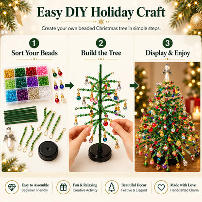 🔥LAST DAY SALE! 50% OFF!🔥Make the Holidays Sparkle — DIY Beaded Christmas Tree Kit✨