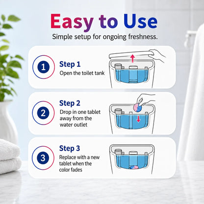 🔥LAST DAY SALE! 50% OFF!🔥Dual-Color Automatic Toilet Cleaner Tablets – Freshness With Every Flush