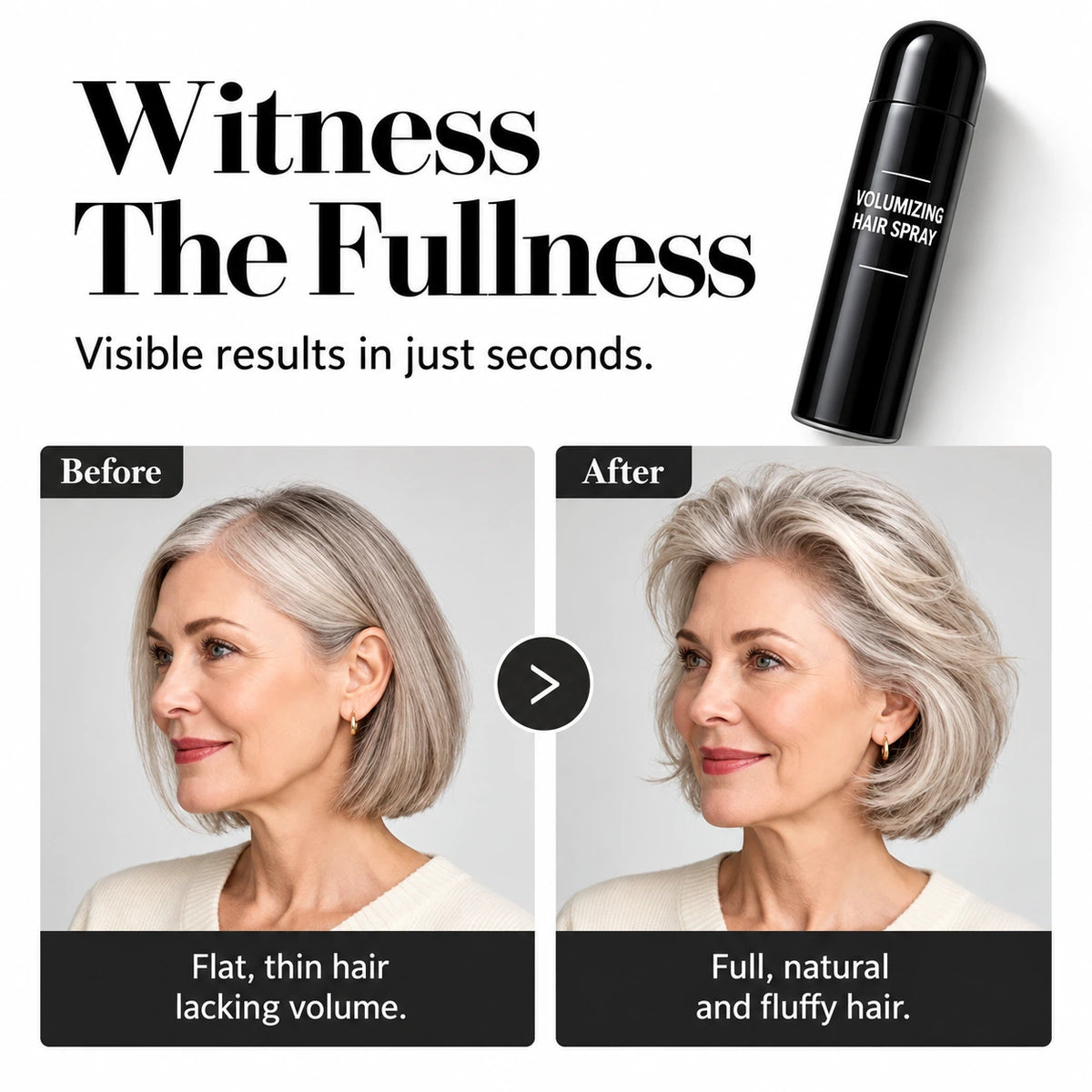 🔥LAST DAY SALE! 50% OFF!🔥Flat Hair? Get Instant Volume with a Lightweight Hair Spray