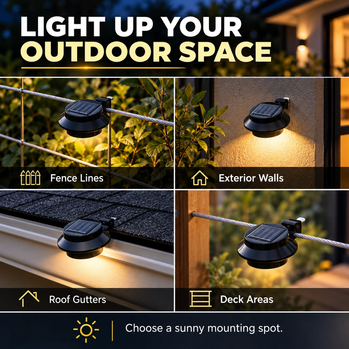 🔥LAST DAY 59% OFF🔥Solar Outdoor Lights – No Wiring, No Electricity Costs, A Welcoming Glow🌞