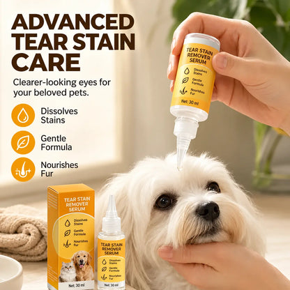 🔥LAST DAY SALE! 50% OFF!🔥Pet Tear Stain Remover – Gentle Cleansing Serum for Dogs & Cats