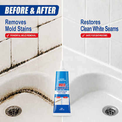 🔥 LIMITED-TIME OFFER! BUY 1 GET 1 FREE EACH $9.99!🔥Mold Remover Gel – Deep-Clean Tile, Grout & Caulk Without Scrubbing