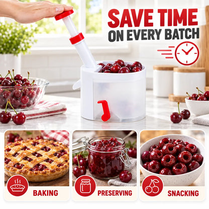 🔥LAST DAY SALE! 50% OFF!🔥One-Press Cherry Pitter – Fast, Clean & Mess-Free