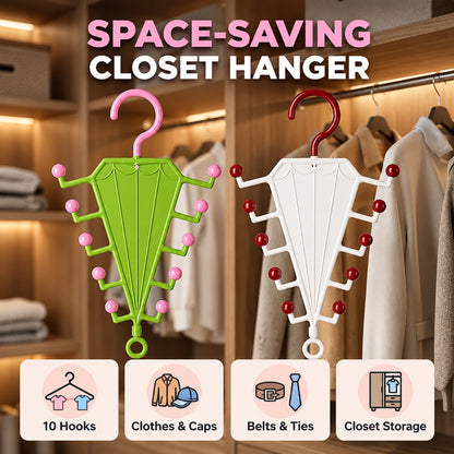 🔥LAST DAY 59% OFF🔥V-Shaped Closet Organizer – Less Clutter, More Hanging Space