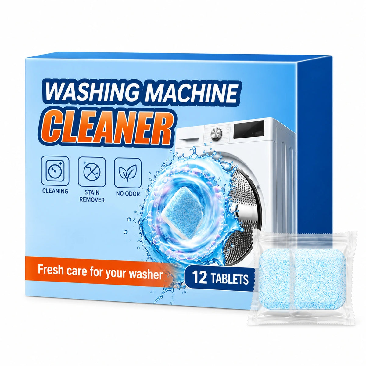 🔥LAST DAY SALE! 50% OFF!🔥Washing Machine Cleaner Tablets – Help Lift Buildup & Freshen Your Washer