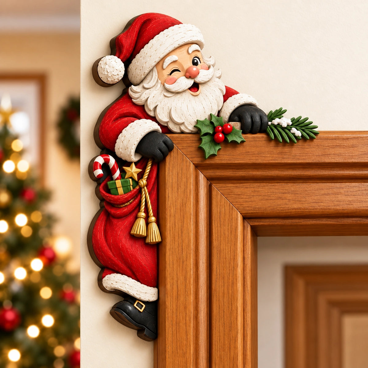 🔥50% OFF🎄Christmas Door Corner Decor – Bring Holiday Cheer to Every Doorway✨