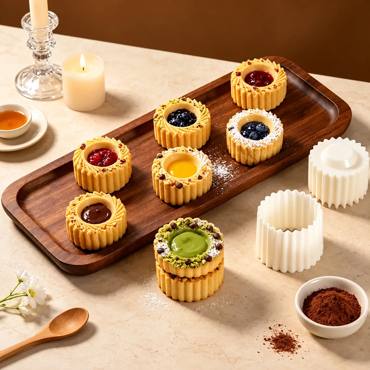 🔥LAST DAY SALE! 50% OFF!🔥Easy-Press Silicone Pastry & Cookie Molds – 2 Designs, Easy Release