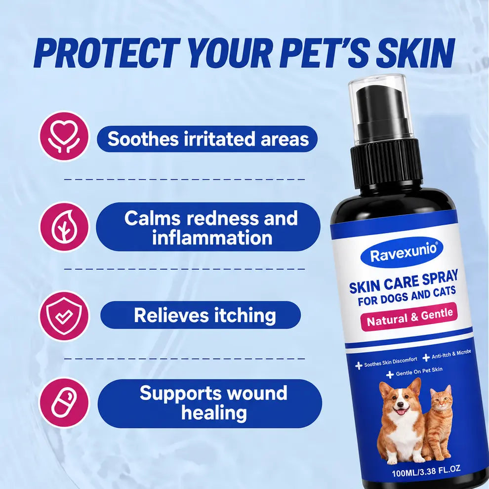 🔥LAST DAY SALE! 50% OFF!🔥 Pet Skin Care Spray – Soothe Itchy Skin, Keep Pets Comfortable | 100ml